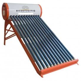 Calentador Solar BICENTENARIO de 12 Tubos para 3 o 4 personas (Baja Presión)