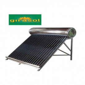 Calentador Solar GIRASOL de 20 Tubos para 6 personas en Baja Presión (Gravedad-Tinaco)