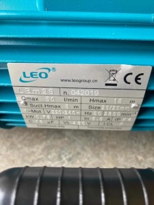 LEO LBm25 dvosmerna INOX pumpa za pretakanje tečnosti 0,75 kW - Img 2