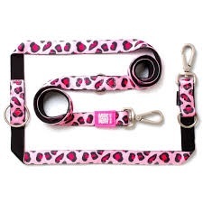 Max & Molly Leopard Pink povodac za pse 120 cm sa mekanom ručkom