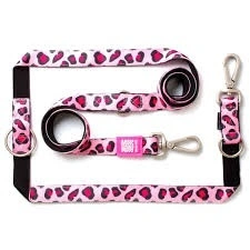 Max & Molly Leopard Pink povodac za pse 120 cm sa mekanom ručkom