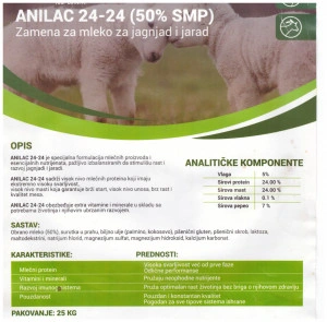Sastav Anilac mleko za jagnjiće