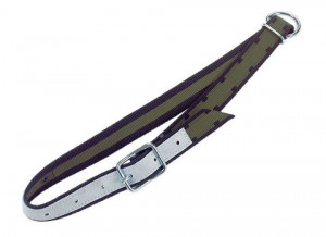 ZELENO-CRNA OGRLICA ZA KRAVE SA JAKOM KOPČOM, 130 X 4 CM SA D ALKOM
