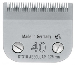 Aesculap GT310 SnapOn glava #40 za precizno šišanje pasa – 0,25 mm