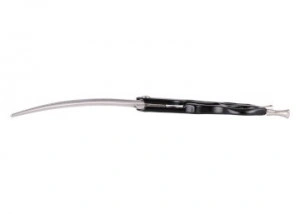 Yento Sparkle 22YEN089 crne zakrivljene makaze za pse dužine 16,5 cm