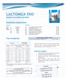 Zamena za mleko za telad