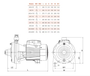 LEO 2AC220 trofazna dvostepena centrifugalna pumpa 2,2 kW - Img 4
