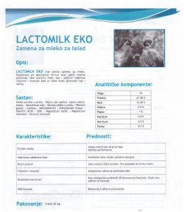 Zamena za mleko za telad
