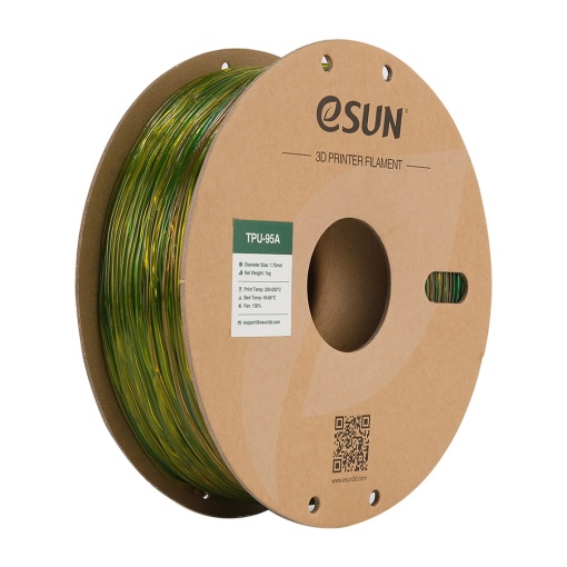 Filament elastic TPU eSUN Rainbow 1,75 mm 1 kg