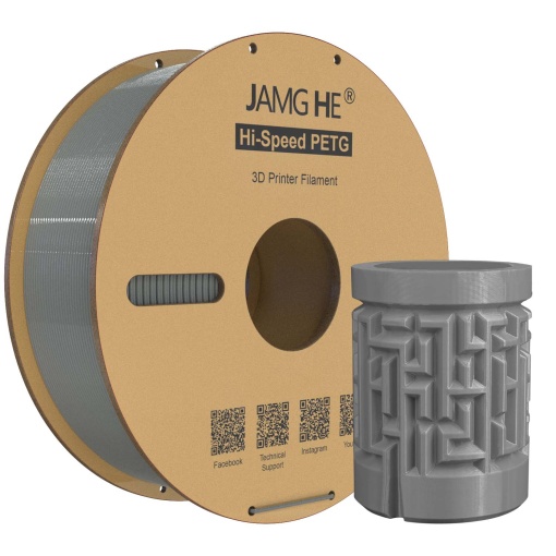 Filament JAMG HE Hi-Speed PETG Gri 1.75 mm 1kg