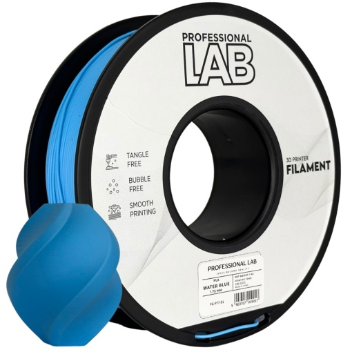 Filament Profesional LAB PLA Albastru deschis( water blue) 1.75 mm 1 kg