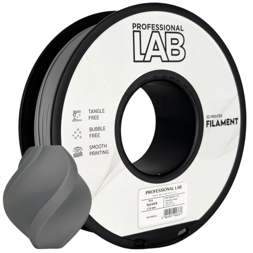 Filament Profesional LAB PLA Argintiu 1.75 mm 1 kg