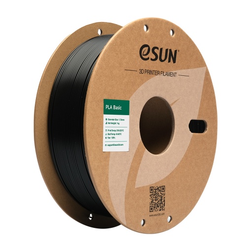 Filament eSUN e PLA-Basic Negru 1,75 mm 1 KG
