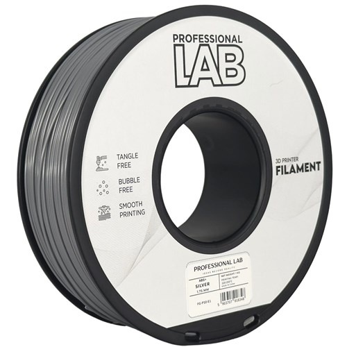 Filament Profesional LAB ABS Silver ( argintiu ) 1.75 mm 1 kg
