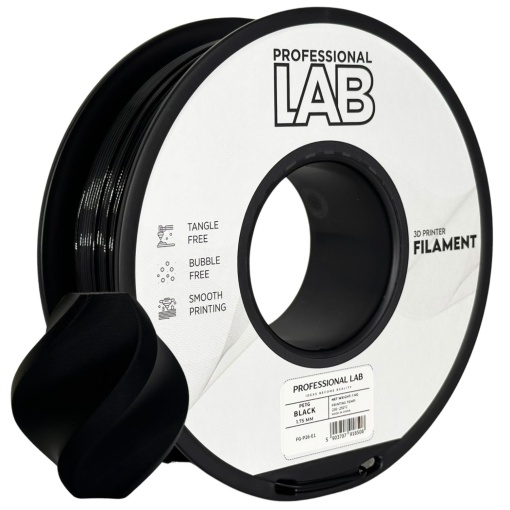 Filament Profesional LAB Petg Negru 1.75 mm 1 kg