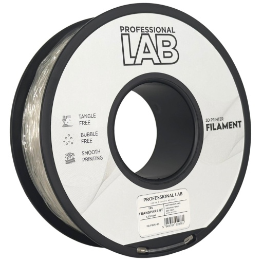 Filament Profesional LAB TPU 95 A Transparent 1.75 mm 1 kg