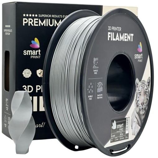 Filament Smart Print PETG Silver 1.75 mm 1 kg