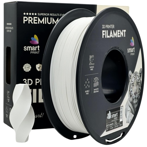 Filament Smart Print PLA Matte White 1.75 mm 1 kg