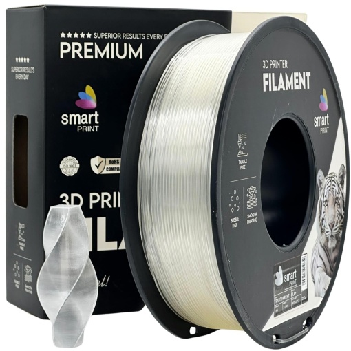 Filament Smart Print PLA+ Transparent 1.75 mm 1 kg