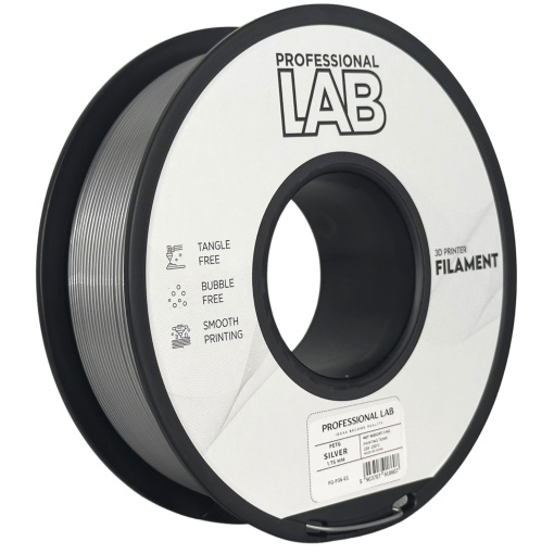 Filament Profesional LAB Petg Argintiu 1.75 mm 1 kg