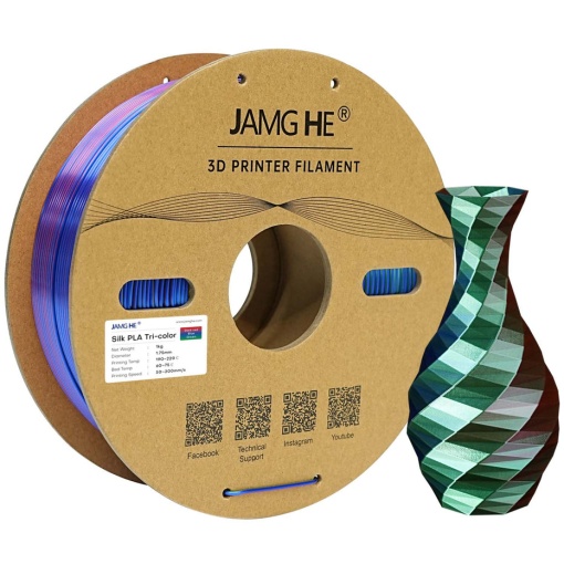 Filament Jamg He Dual/Tri color Dark Red Blue Green ( rosu albastru verde)
