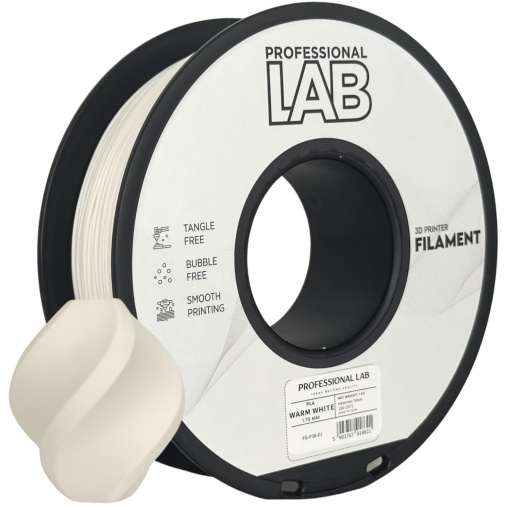 Filament Profesional LAB PLA Warm White ( Alb cald ) 1.75 mm 1 kg