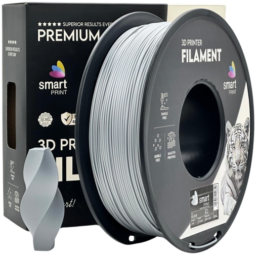 Filament Smart Print PLA Silver 1.75 mm 1 kg