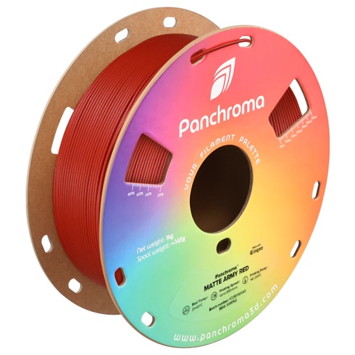 Filament POLYMAKER Panchroma™ PLA Matte Army Red 1KG ,1.75 mm