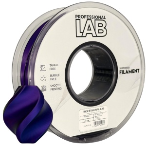 Filament Profesional LAB Silk PLA Tricolor Albastru Mov Negru 1.75 mm 1 kg