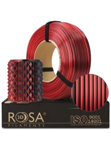 Filament Rosa 3D ReFill PLA Magic Silk Mistic Red (black + red) 1,75mm 1Kg