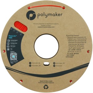 PolyLite ABS 1.75mm Red (Rosu) 1kg - Img 3