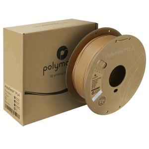PolyTerra PLA 1.75mm Wood Brown (Maro Deschis) 1kg - Img 3