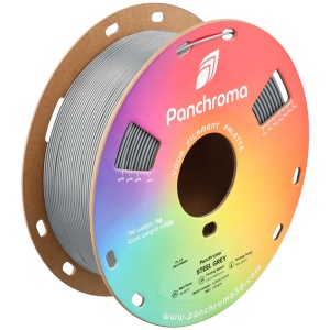 Filament 1.75 mm POLYMAKER Panchroma™ CoPe Metalic Gri (Argintiu) 1Kg - Img 1