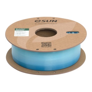 Filament eSUN PLA Clear Rainbow Translucent Blue White 1,75 mm 1 KG - Img 2