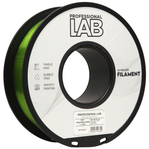 Filament Profesional LAB Petg Transparent Verde 1.75 mm 1 kg