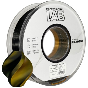 Filament Profesional LAB Silk PLA Dual Color Negru Auriu 1.75 mm 1 kg