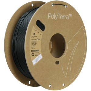 PolyTerra PLA 1.75mm Charcoal Black (Negru) 1kg - Img 1