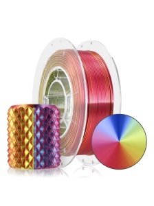 Filament Rosa 3D PLA Magic Silk Carnival Yellow-Blue-Fuchsia 1,75mm 300g