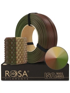 Filament Rosa 3D ReFill PLA Magic Army Green-Beige-Bronze 1,75mm 1Kg
