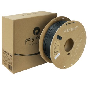 PolyTerra PLA 1.75mm Charcoal Black (Negru) 1kg - Img 2