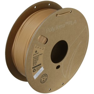 PolyTerra PLA 1.75mm Wood Brown (Maro Deschis) 1kg - Img 5