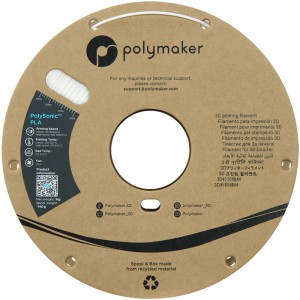 PolySonic PLA 1.75mm White (Alb) 1kg - Img 2