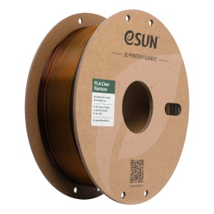 Filament eSUN PLA Clear Rainbow Translucent Orange Grey 1,75 mm 1 KG
