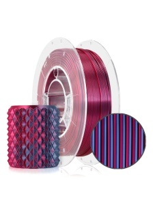 Filament Rosa 3D PLA Magic Silk Midnight City (blue + fuchsia) 1,75mm 300g