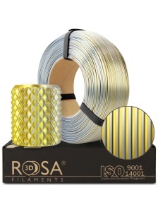 Filament Rosa 3D ReFill PLA Magic Silk Gold Silver 1,75mm 1Kg