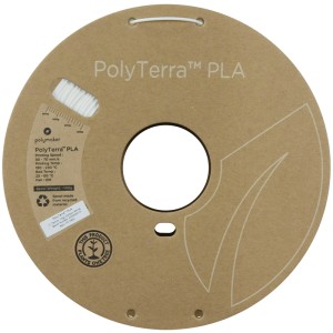 PolyTerra PLA 1.75mm Cotton White (Alb) 1kg - Img 3
