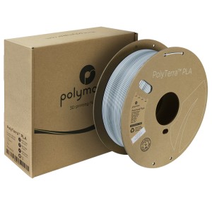 PolyTerra PLA 1.75mm Shadow Black (Alb-Negru) 1kg - Img 2