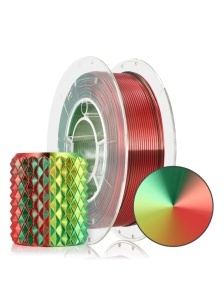 Filament Rosa 3D PLA Magic Silk XMAS Gold-Green-Red 1,75mm 300g