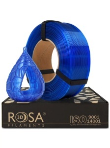 Filament Rosa 3D ReFill PETG Standard HS Blue Sky Transparent 1,75mm 1Kg