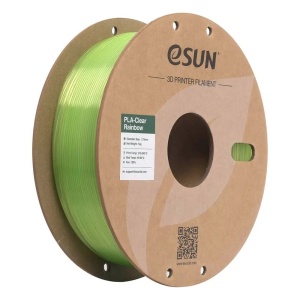 Filament eSUN PLA Clear Rainbow Green Crystal 1,75 mm 1 KG